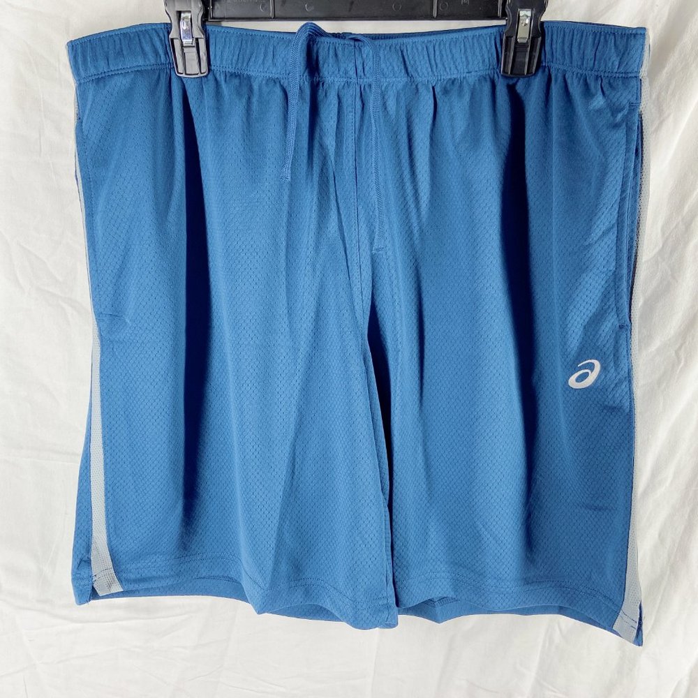 ASIC Mens Blue 9 in Knit Running Shorts Size 2XL